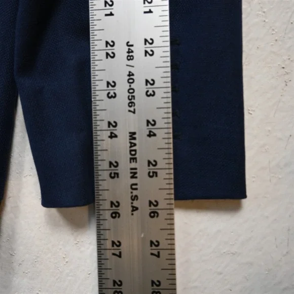 Zanetti 46R Navy Blue 100% Wool Kobe Unstructured Mens Blazer Jacket Sport Coat